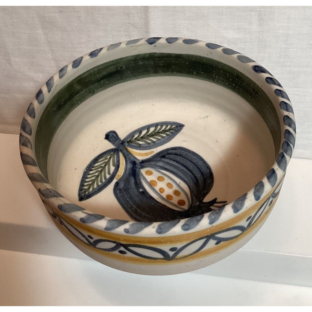 Talavera Bowl La Menora Espana Hand Painted Decorated Fruit Small Bowl 5"